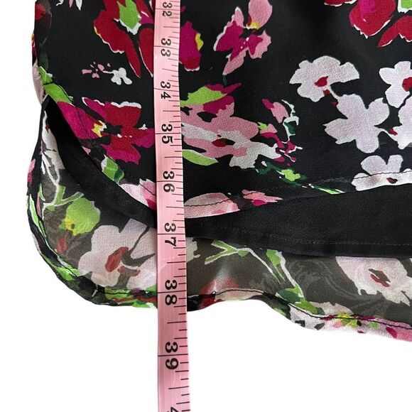 Equipment Natasha 100% Silk Floral Oversized Long Sleeve Knee Length Dress - Picture 10 of 13